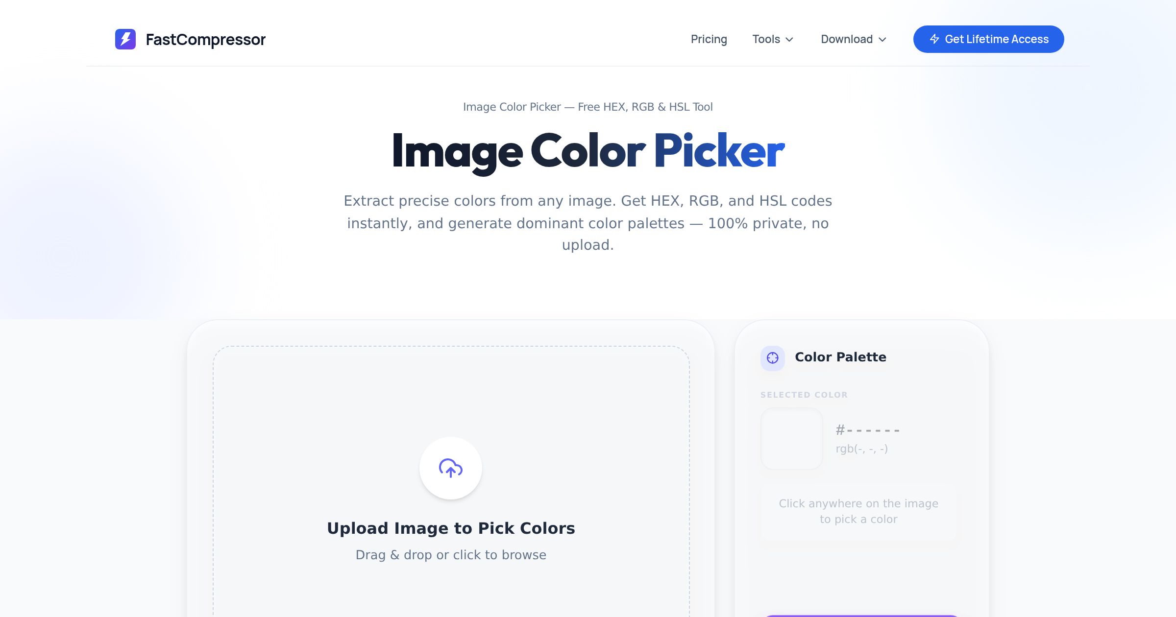 Compressor Box Picker Image Color Picker | FastCompressor